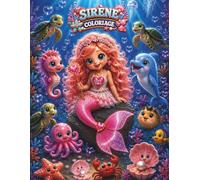 Livre de Coloriage Sirène: Le Royaume de Corail de la Princesse VEE et ses Adorables Amis de l'Océan