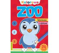Livre de coloriage sur le zoo avec des chiffres et 74 autocollants. Livres et amusements