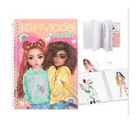 Livre de coloriage - TOPModel - Depesche 13165 - 120 Pages - Autocollants - Format de poche