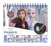 Livre de coloriage - TOTUM - Frozen - 21 x 23,5 cm - Couverture rigide & anneaux - 24 pièces pailletées