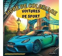 Livre de coloriage voitures de sport: Cahier de coloriage voiture | Pour les adultes et les enfants à partir de 5 ans | 40 dessins uniques à colorier