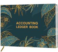 Livre de comptabilité - Livre de grand livre pour petites entreprises et usage personnel, carnet de suivi des dépenses pour le suivi de l'argent, des dépenses, des dépôts et du solde, 17,8 x 25,4 cm