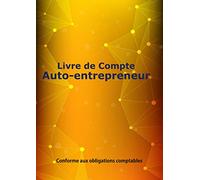 Livre de compte auto entrepreneur: Cahier Recettes/Dépenses - format A4