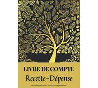 Livre de Compte Recette Dépense: Cahier de tenue de compte pour Auto-entrepreneurs, Micro-entrepreneurs, Associations, Professions libérales… - 120 pages Format A4 (21 × 29,7 cm)