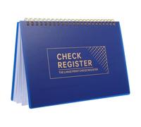 Livre de Comptes Bancaires Personnel Bleu, 60 Pages, pour Opérations | Pp, Papier et Métal, Portable et Organisé, Usage Bureau et Entreprise, Registre des Transactions