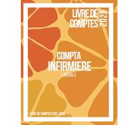 Livre de Comptes Infirmière Libérale: Cahier de comptes pour infirmière libérale, Suivi mensuel des recettes, dépenses, kilomètres, planning et administratif