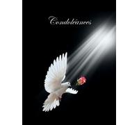 Livre de Condoléances: Livre relié de deuil | 100 pages pour honorer la mémoire d'un proche | Livre de recueillement | Livre d'or pour les funérailles |