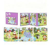 Livre De Construction Magnétique pour Enfants, Jouets De Voyage éducatifs, Activités De Voiture Et d'avion, Puzzle pour Enfants De 0 à 3 Ans Et De 3 à 6 Ans, Livres D'éveil (A, 3-6 Ans)