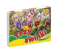 Livre de contes de fées en 3D de plusieurs générations : Les trois petits cochons