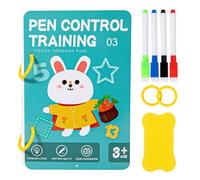 Livre de contrôle - Lot de 4 stylos + 1, entraîneur pour l'observation et la concentration, pour développer le sens de la forme tridimensionnelle, pour l'écriture à la main | Pages