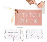 Livre de couture créatif, livre de couture de voyage pour la broderie, Guides de compétences en broderie pour débutants Livre créatif, Améliorez vos compétences en couture Ensemble de cartes à coudre