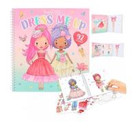 Livre de création de tenues - Depesche - Princess Mimi - 24 pages - 10 autocollants - Rose