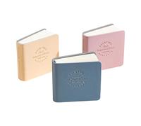 Livre de croquis de petite taille - 3x à texture carrée avec toile carrée portable | Paper Business Notebook, 2x2 pouces de poche sketchbook, carnet de journal portable