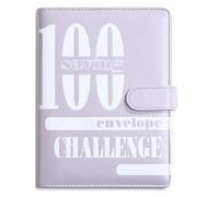 Livre de défi d'épargne - Portefeuille pour économiser de l'argent de 100 jours, classeur budgétaire avec | Objectifs d'épargne flexibles, planificateur budgétaire organisé pour la gestion des