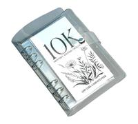 Livre de défi mensuel amusant et facile avec couverture transparente pour économiser 2,5/5/10 000 dollars