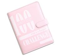 Livre de défi pour économiser de l'argent avec Fente pour Stylo, objectifs de défi d'épargne Flexibles, classeur budgétaire Amusant avec traqueur pour Adultes et