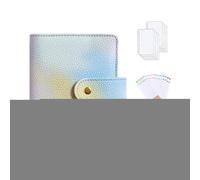 Livre de défis avec enveloppes | Planificateur de budget A7 couleur macaron avec enveloppes pour espèces, porte-documents imperméable pour budget de trésorerie, classeur d'épargne pour planning