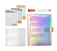 Livre de défis économiques avec enveloppe, livre de défis économiques, livre de défis d'argent | Classeur budgétaire avec enveloppes pour argent, livre de défis organisé pour et adultes