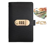 Livre de défis pour économiser de l'argent - Planificateur budgétaire en cuir, système d'enveloppe de trésorerie, suivi des dépenses, couverture en cuir pour l'organisation des économies