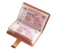 Livre de défis pour stockage d'argent, 17,7 x 11 cm, classeur en polyuréthane, avec serrure à combinaison et 100 enveloppes, rétro gaufré pour organisation financière