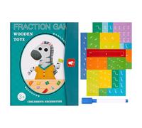 Livre De Démonstration De Fraction Magnétique, Améliore Les Compétences En Mathématiques, 18x22x1,5 Cm / 7,09x8.66x0,59 Pouces, Puzzle Mathématique En Classe, Manipulations De Carreaux De Fraction, Po