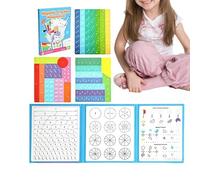 Livre de démonstration de fraction magnétique, manipulateurs de mathématiques pour l'école élémentaire, puzzle éducatif de fractions magnétiques et de cercles, puzzle éducatif de fractiion magnétique