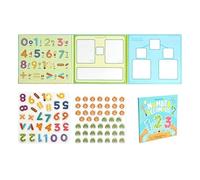 Livre de démonstration de fraction magnétique, manipulateurs de mathématiques pour l'école élémentaire, puzzle éducatif de fractions magnétiques et de cercles, puzzle éducatif de fractiion magnétique