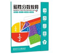Livre de démonstration de fractions magnétiques, carreaux éducatifs, Puzzle, apprentissage des mathématiques, manipulations pour enfants 3 ans et plus