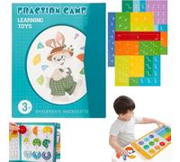 Livre de démonstration de fractions magnétiques, ensemble d'aide à l'enseignement des mathématiques avec carreaux de fraction et aimants, ensemble de blocs de construction d'apprentissage des