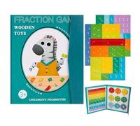 Livre de démonstration de fractions magnétiques pour l'apprentissage des enfants, ensemble de manipulations mathématiques 2025 avec carreaux de fraction et aimants, jeux de fractions éducatifs pour