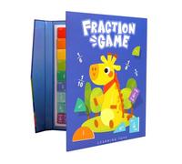 Livre De Démonstration De Fractions Magnétiques | Puzzle De Fractions Magnétiques | Jeu Mathématique Pour Apprentissage Et Enseignement | Pour Âgés De 6 À 12 Ans Préscolaire Et Maison