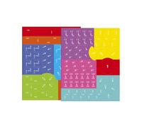 Livre de Démonstration de Fractions Magnétiques - Puzzle Magnétique de Fractions | Disque d'Apprentissage Mathématique pour Élèves du Primaire Enseignement Spécialisé École à la Maison Programmes Esti