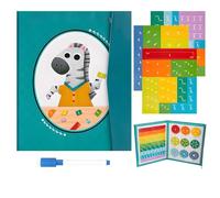 Livre de démonstration des Fractions magnétiques, Nouveau Puzzle de Manipulation mathématique éducatif 2026, compétences d'apprentissage précoce des mathématiques(A)