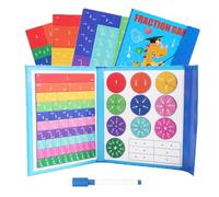 Livre de démonstration Humblyman sur les fractions magnétiques, nouveau puzzle éducatif de 2025 sur les fractions magnétiques, tuiles et cercles de fractions, matériel pédagogique(B)