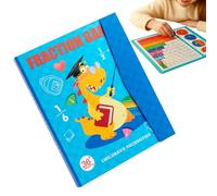 Livre de démonstration magnétique de fractions - Jeu de cercles fractionnaires, activités éducatives pour de 4 ans et plus | Groupe école maison salle de classe