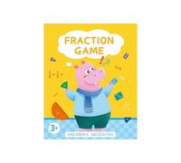 Livre de démonstration magnétique de fractions pour l'apprentissage, ensemble de manipulations mathématiques avec carreaux de fraction et cercles de fraction, puzzle éducatif pour la salle de classe