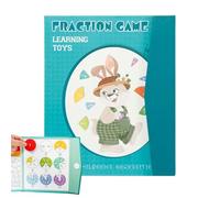 Livre de Démonstration Magnétique des Fractions | Puzzles Magnétiques d'apprentissage des Fractions Mathématiques - Blocs Manipulables pour Salle de Classe Élémentaire et Enseignement à