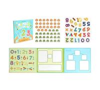 Livre de démonstration magnétique, pour calculer les fractions, outil d'apprentissage des mathématiques et outils pédagogiques, kit de calcul magnétique, pour l'enseignement à la maison, en t