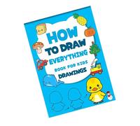 Livre de dessin artistique pour avec instructions, 32 pages, livre de coloriage étape par étape pour les tout-petits débutants, dessin, coloriage, plaisir en famille