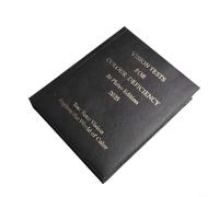 Livre de différence de couleur pour dépistage du daltonisme, kit d'optométrie 38 pièces avec reliure style album, 19 x 14,8 x 4 cm, compatible avec