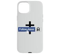 Livre de Foi « Follow Jesus Faith » - Croix chrétienne - Amour Christ Bible Coque pour iPhone 15 Plus