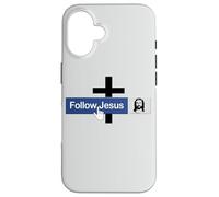 Livre de Foi « Follow Jesus Faith » - Croix chrétienne - Amour Christ Bible Coque pour iPhone 16