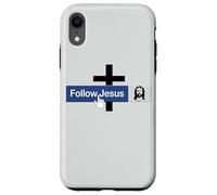 Livre de Foi « Follow Jesus Faith » - Croix chrétienne - Amour Christ Bible Coque pour iPhone XR