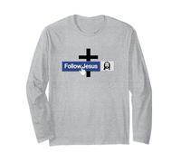 Livre de Foi « Follow Jesus Faith » - Croix chrétienne - Amour Christ Bible Manche Longue