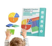 Livre De Fraction Magnétiques, Fractions Magnétiques Pour Kids, Ensemble De Fraction Mathématiques,avec 102 Blocs De Construction En Carton,pour Salles De Classe,apprentissage Intérieur Et Extérieur