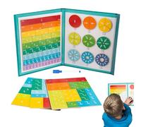 Livre de Fractions magnétiques - Safe, Moderne, Facile à Installer, Jeu didactique ressources, mathématiques pour et Filles, enseignement Primaire | Multipurpose Outdoor Indoor Utility