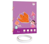 Livre De Géométrie 3D - Jeu D’Apprentissage Pour 5-8 & 8-12 Ans | Jouet Interactif Avec Corde Tressée | Développe La Pensée Spatiale | Enseigne Volume & Aire | École Maternelle Primaire STEM