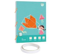 Livre de géométrie 3D - Jouet de pensée spatiale | Apprenez des formules de volume et de | Jeu éducatif avec 9/12/15 formes fixes et design de corde de traction pour , salle de classe