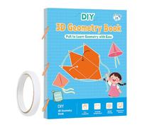 Livre de géométrie 3D pour , jouet éducatif avec 9/12/15 corps, jouet éducatif pour enseignants, filles, débutants
