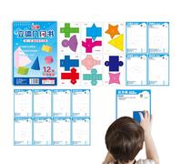 Livre De Géométrie Didactique 3D Avec Lanières Pour Apprendre Jouet Enseigner Volume Zone 5-12 Ans Familles Activités Amusantes